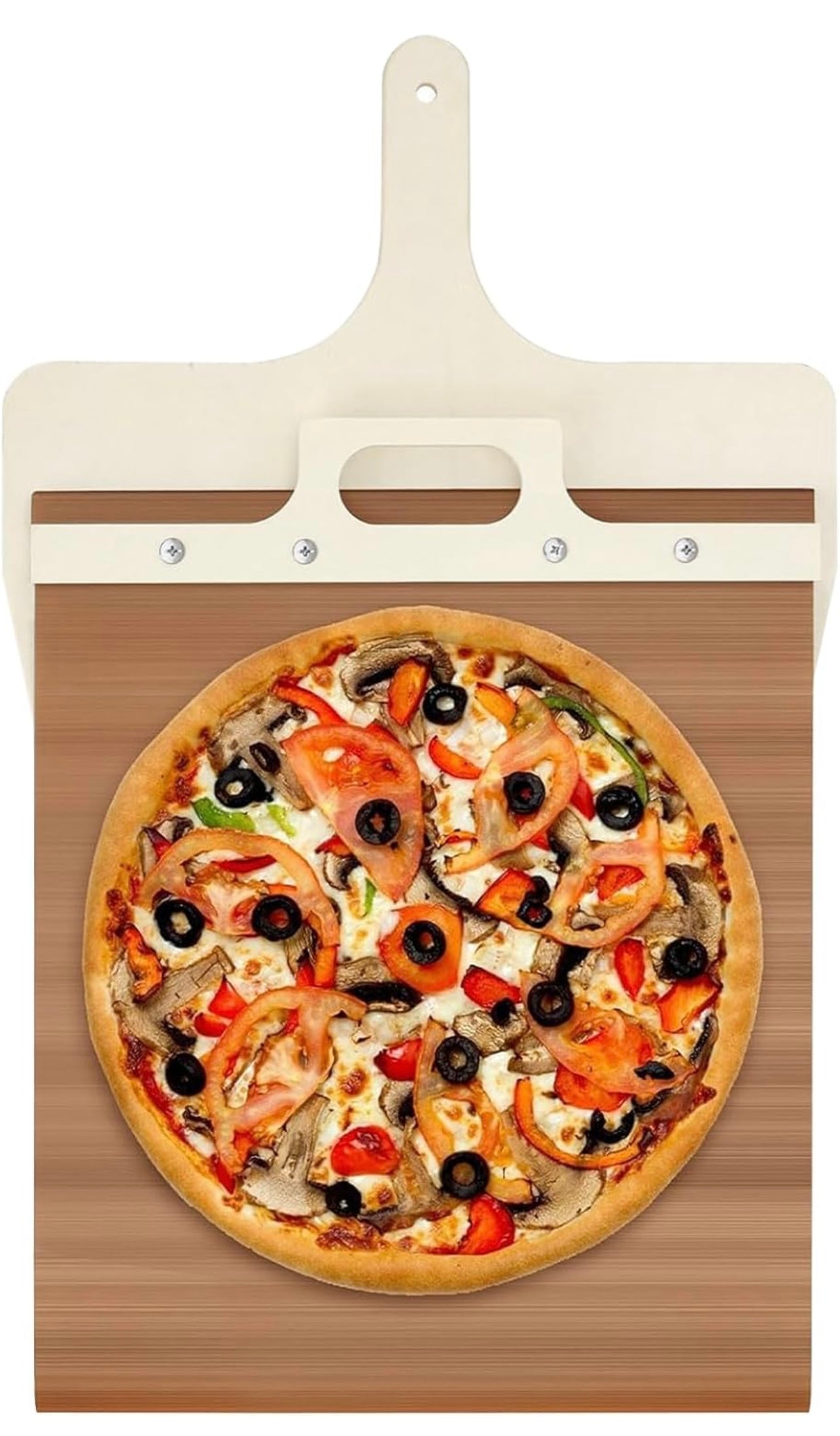 Pelle à pizza coulissante 3 tailles avec manche en bois - Accessoire de cuisine